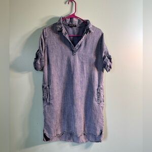 Velvet Heart , denim tunic dress , with pockets, size medium.